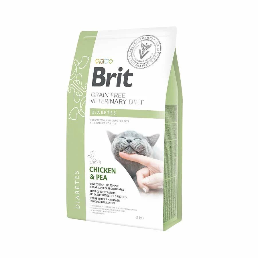 Brit Vet Diet Cat Diabetes Grain Free 2 Kg