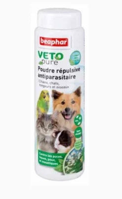 Beaphar VETOpure Poudre Répulsive Antiparasitaire 60 G