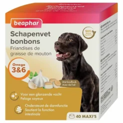 Beaphar Friandises Maxi Graisse De Mouton & Ail Pour Chien X40
