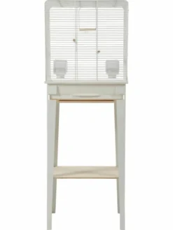 Zolux Cage Chic Loft Blanche Pour Oiseaux M