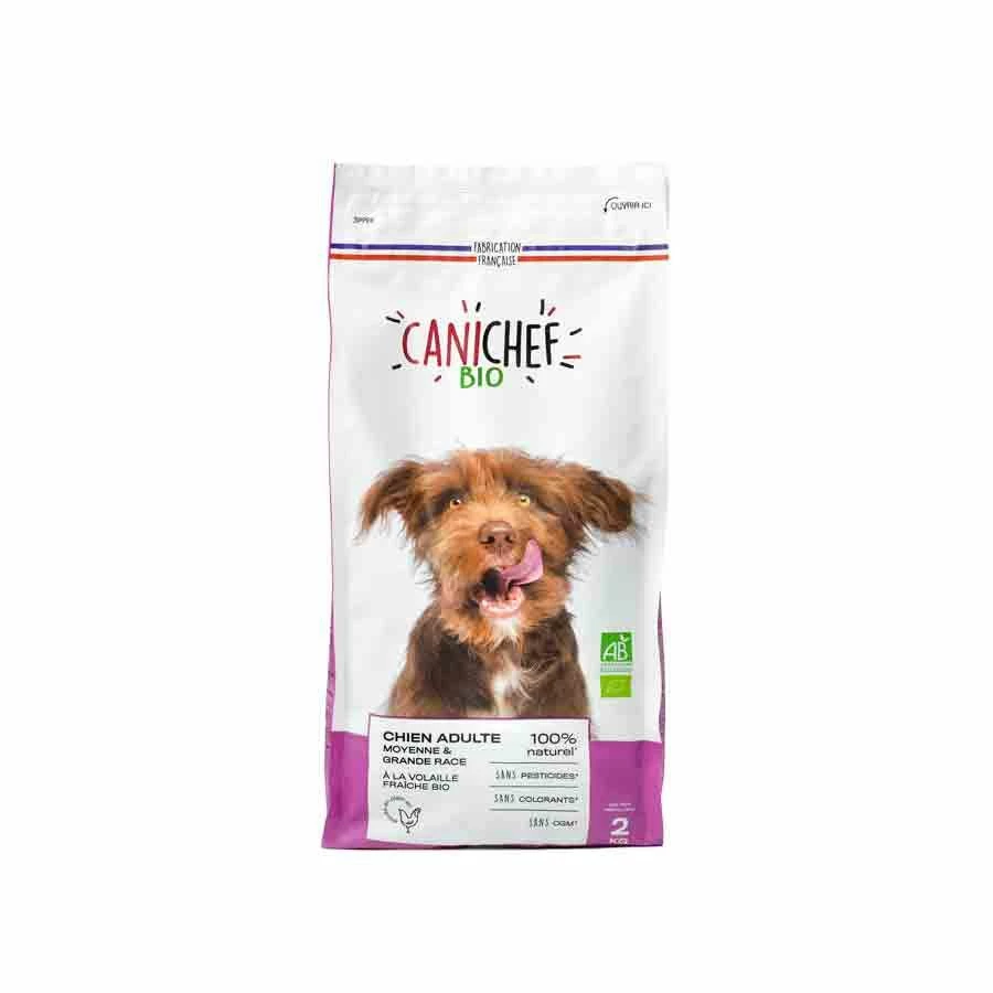 Canichef Croquettes BIO Chien Grande Race 2 Kg
