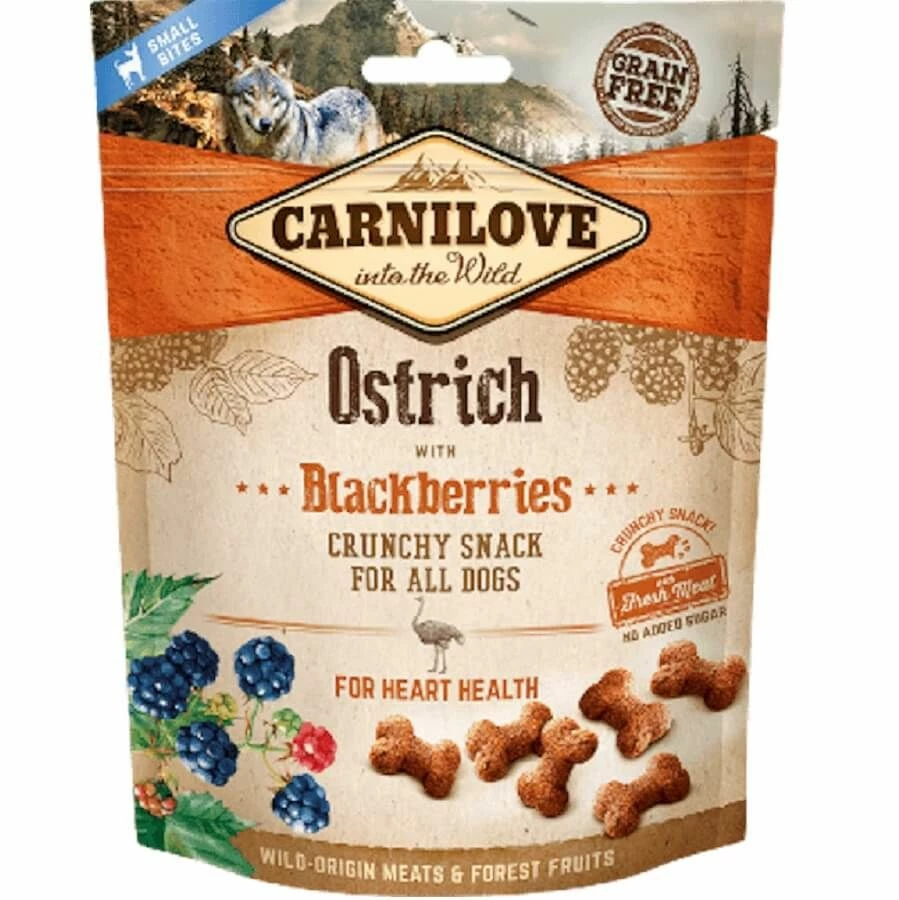 Carnilove Crunchy Snack Autruche & Mûres Chien 200 G