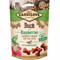 Carnilove Crunchy Snack Canard & Framboises Friandises Chat 50 G