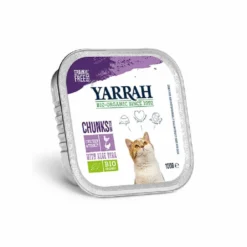 Yarrah Bio Bouchées Poulet Dinde Chat 16 X 100 G