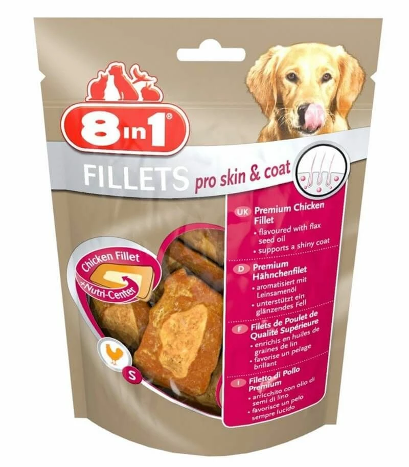 8in1 Fillets Pro Skin & Coat Pour Chien 80 G