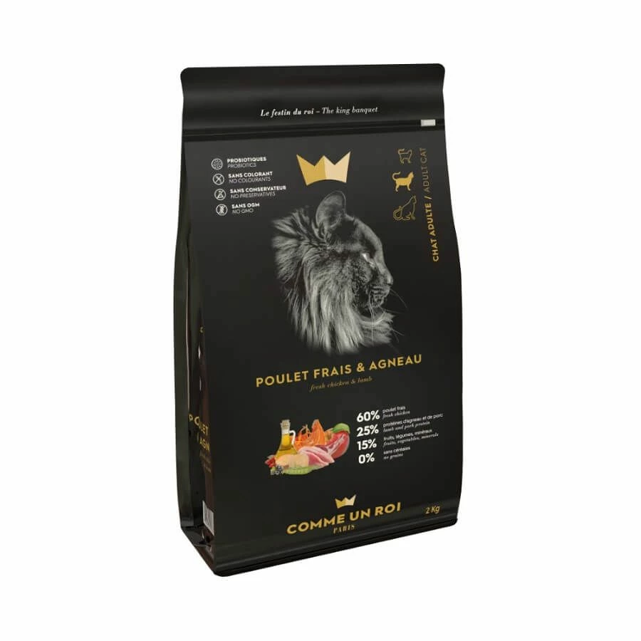 Comme Un Roi Chat Adulte Poulet Agneau 2 Kg