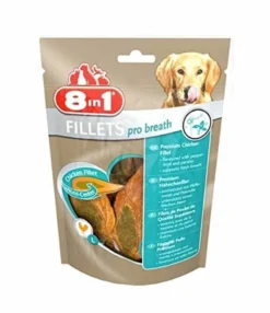 8in1 Fillets Pro Dental Pour Chien 80 G MULTIPACK Lot De 8