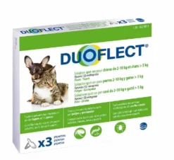 Duoflect Chien 2-10 Kg Et Chat > 5kg 3 Pipettes - 6 Mois