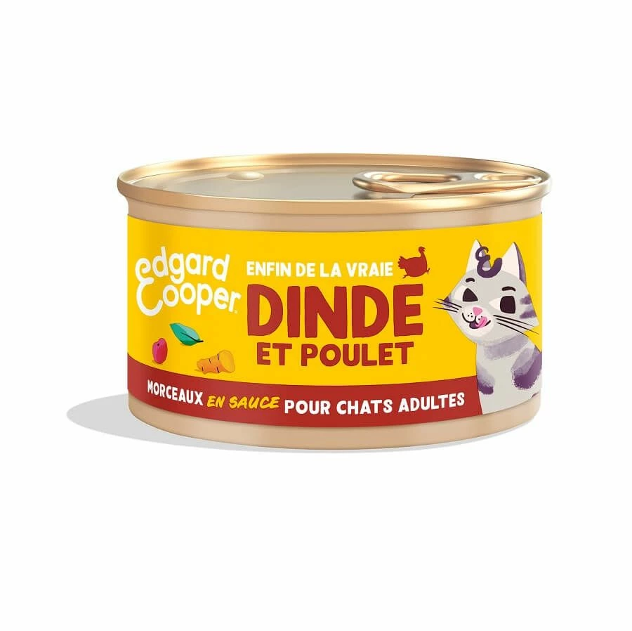 Edgard & Cooper Dinde & Poulet Chat 18 X 85 G