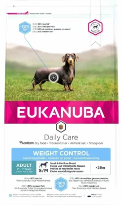 Eukanuba Daily Care Adult Overweight Petite Et Moyenne Race Poulet 12 Kg