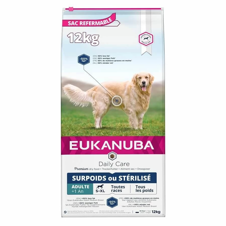 Eukanuba Chien Daily Care Surpoids Ou Stérilisé 12 Kg