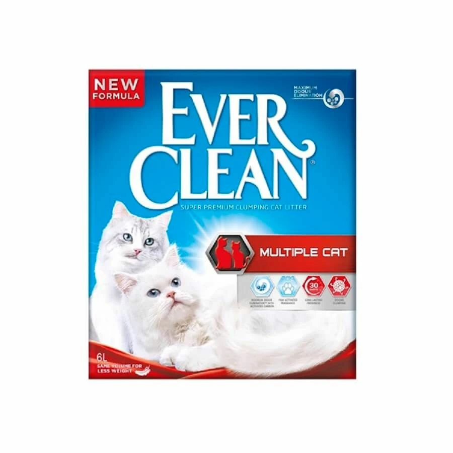 Ever Clean Litière Agglomérante Multichat 6 L
