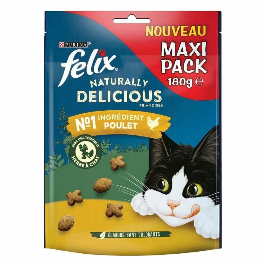 Felix Naturally Delicious Poulet Herbe Ă Chat 180 G â Image 2
