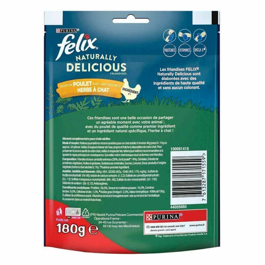 Felix Naturally Delicious Poulet Herbe Ă Chat 180 G â Image 3