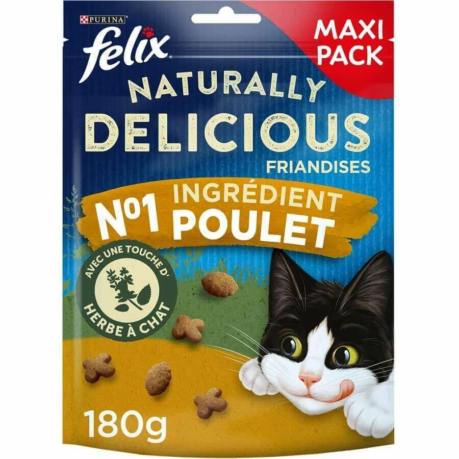 Felix Naturally Delicious Poulet Herbe Ă Chat 180 G