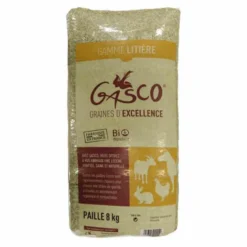 Gasco Litière Paille Naturelle Pour Rongeur Et Volaille 8 Kg
