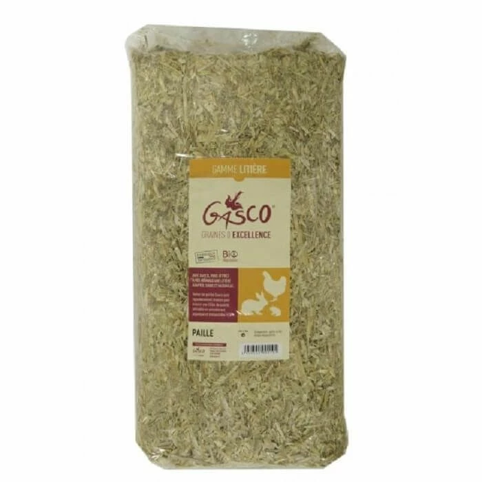 Gasco Litière Paille Naturelle Pour Rongeur Et Volaille 4 Kg