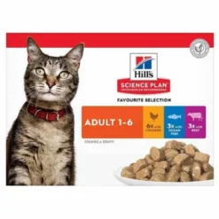 Hill's Science Plan Hill's Science Plan Feline Adult Pack Mixte Sachets 12 X 85 G