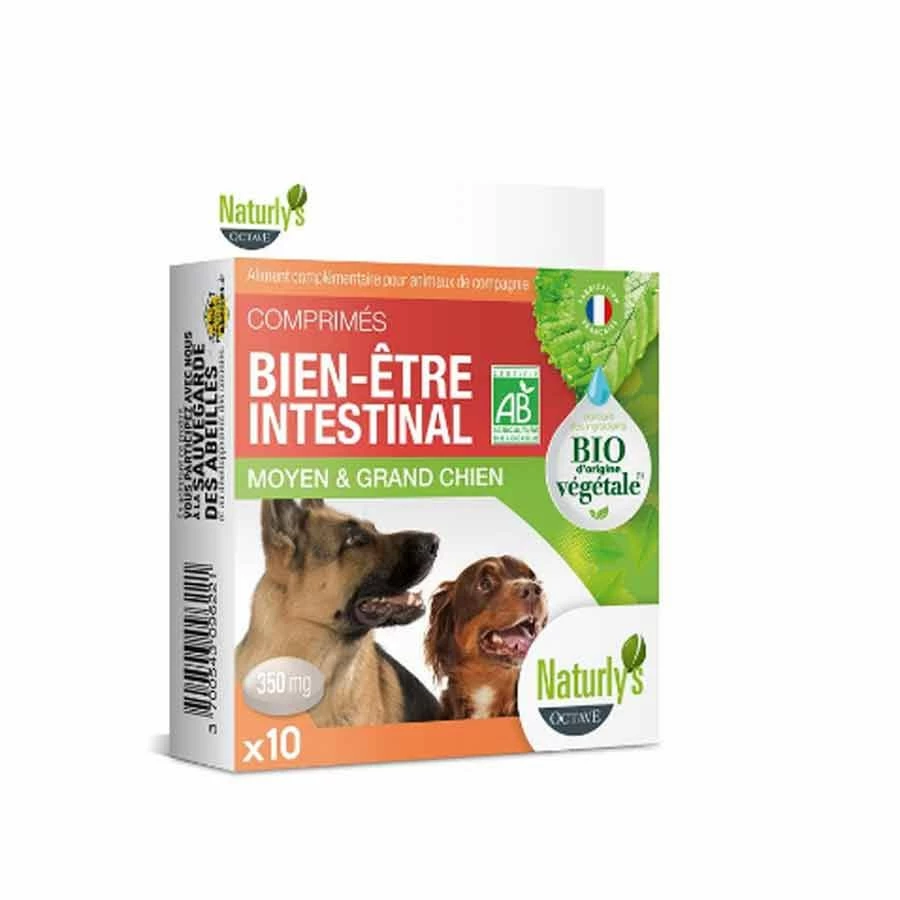Naturlys Bien-ĂȘtre Intestinal Bio Moyen Et Grand Chien 10 Cps