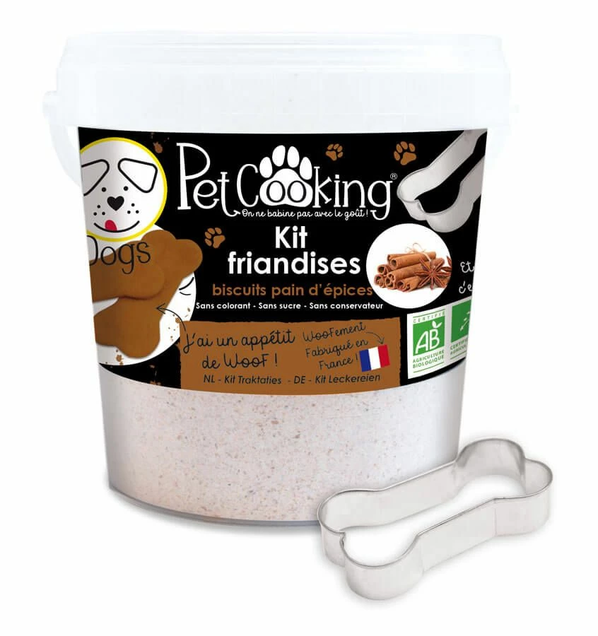PetCooking Kit Friandises Biscuits Pain D'épices Pour Chien 400 G