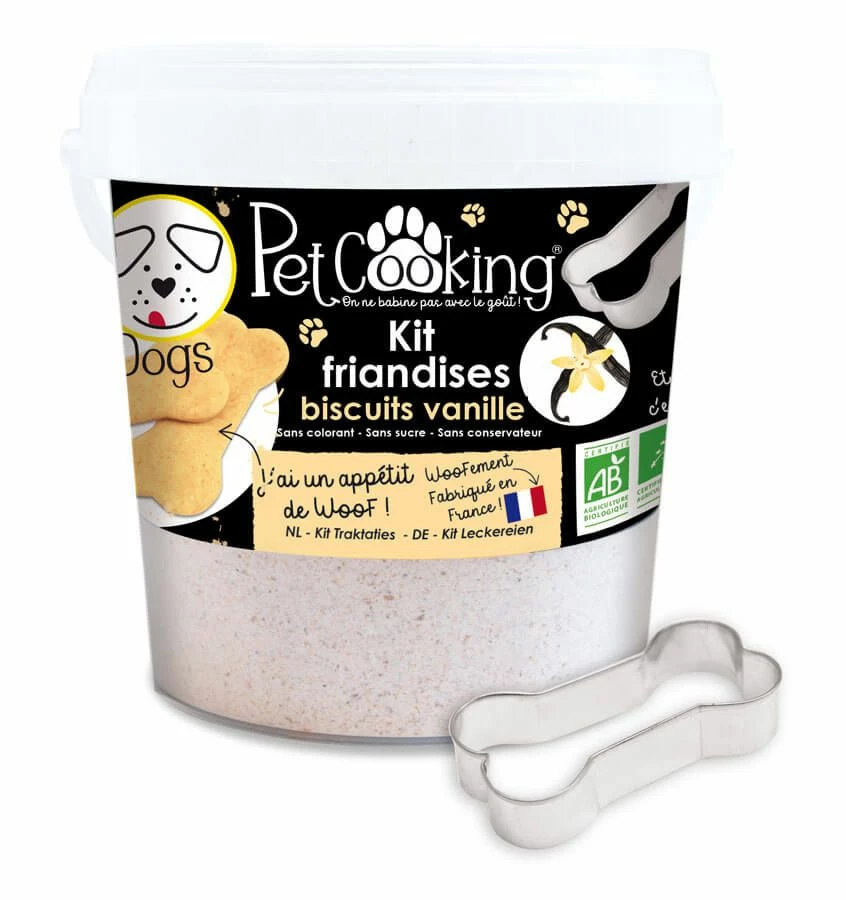 PetCooking Kit Friandises Biscuits Vanillés Pour Chien 400 G