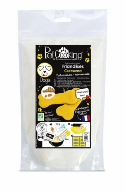 PetCooking Préparation Friandises Biscuits Curcuma Pour Chien 200 G