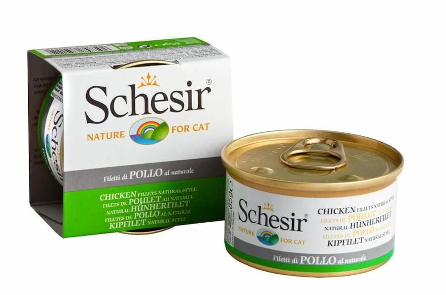 Schesir Filets De Poulet Naturel Pour Chat 14 X 85 G