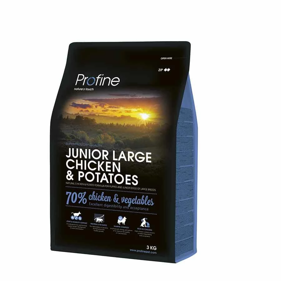 Profine Croquettes Junior Large Au Poulet 3 Kg