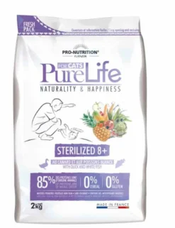 PureLife Croquettes Chat Sterilized 8+ 2 Kg