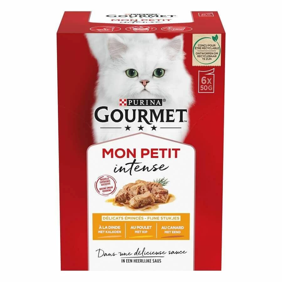 Purina Gourmet Mon Petit Intense Chat Volaille 6 X 50 G