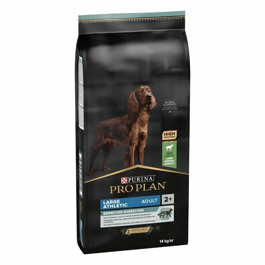 Purina Proplan Chien Adult Large Athletic Sensitive Digestion OptiDigest Agneau 14 Kg