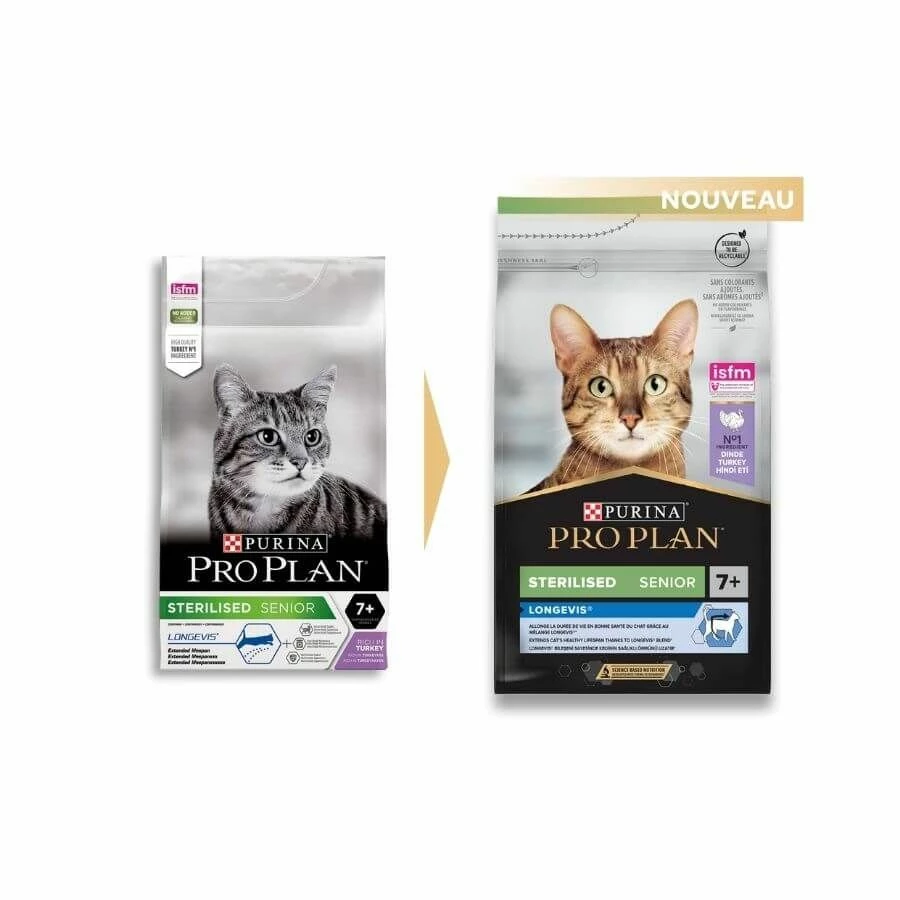 Purina Proplan Longevis Chat Senior Sterilised Dinde 1,5 Kg – Image 4