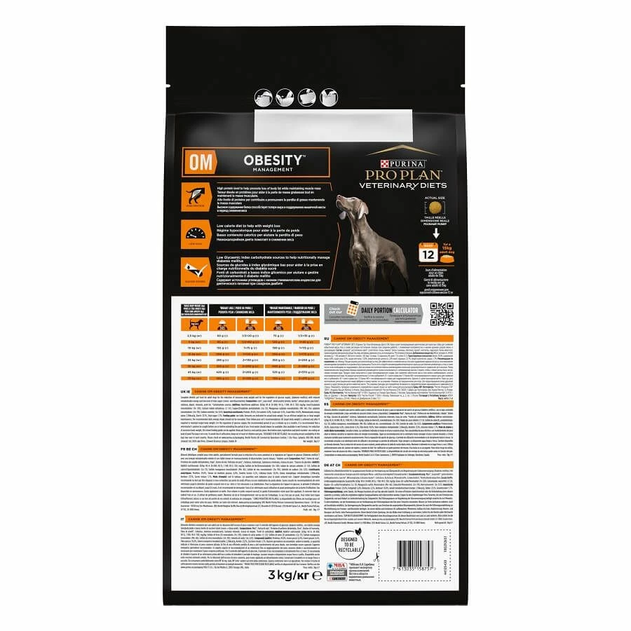 Purina Proplan PPVD Chien Obesity OM 3 Kg – Image 2