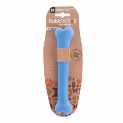 Rubb'n'Roll Color Jouet Chien Os Bleu M