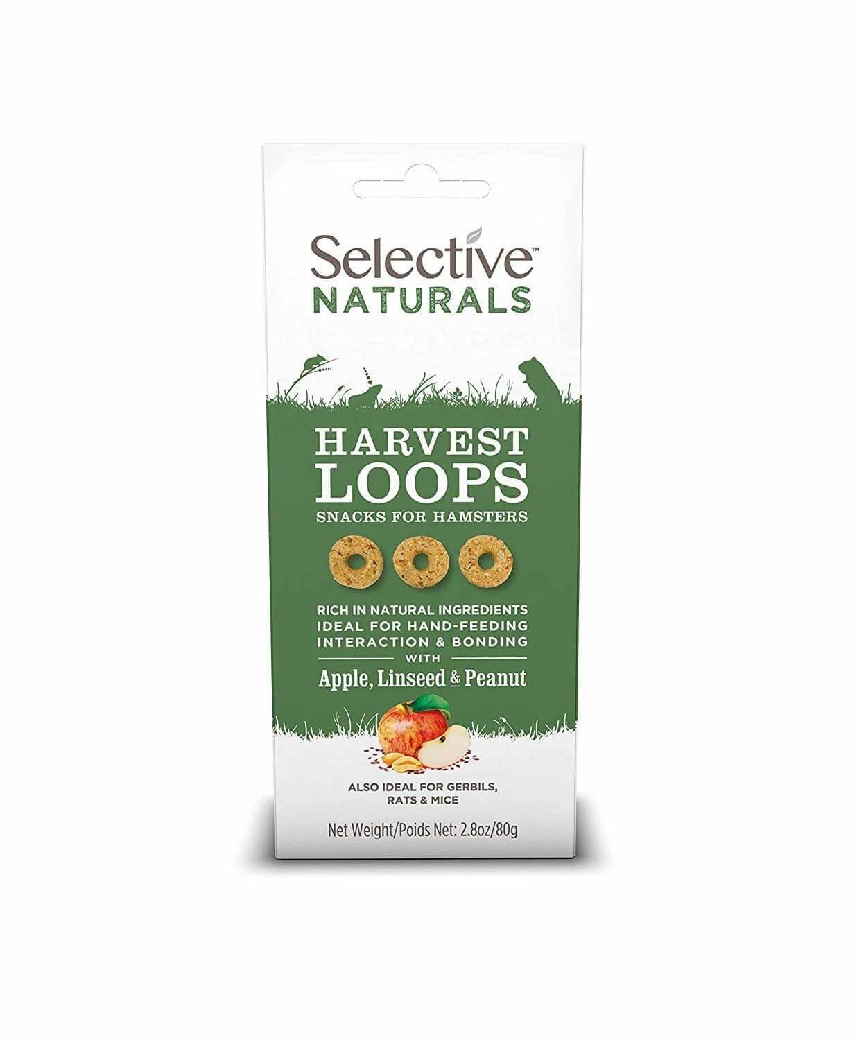 Supreme Selective Naturals Harvest Loops Hamsters 80 G X4