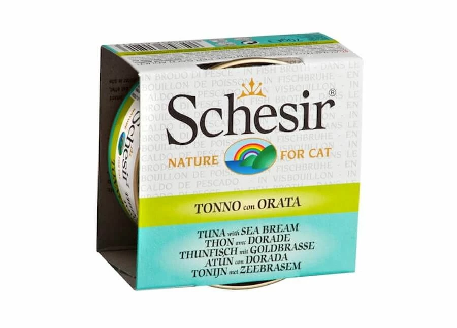Schesir Thon Avec Daurade Pour Chat 14 X 70 G