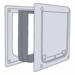 Tunnel Pour Chatière Trixie 2 Positions S-M Blanc