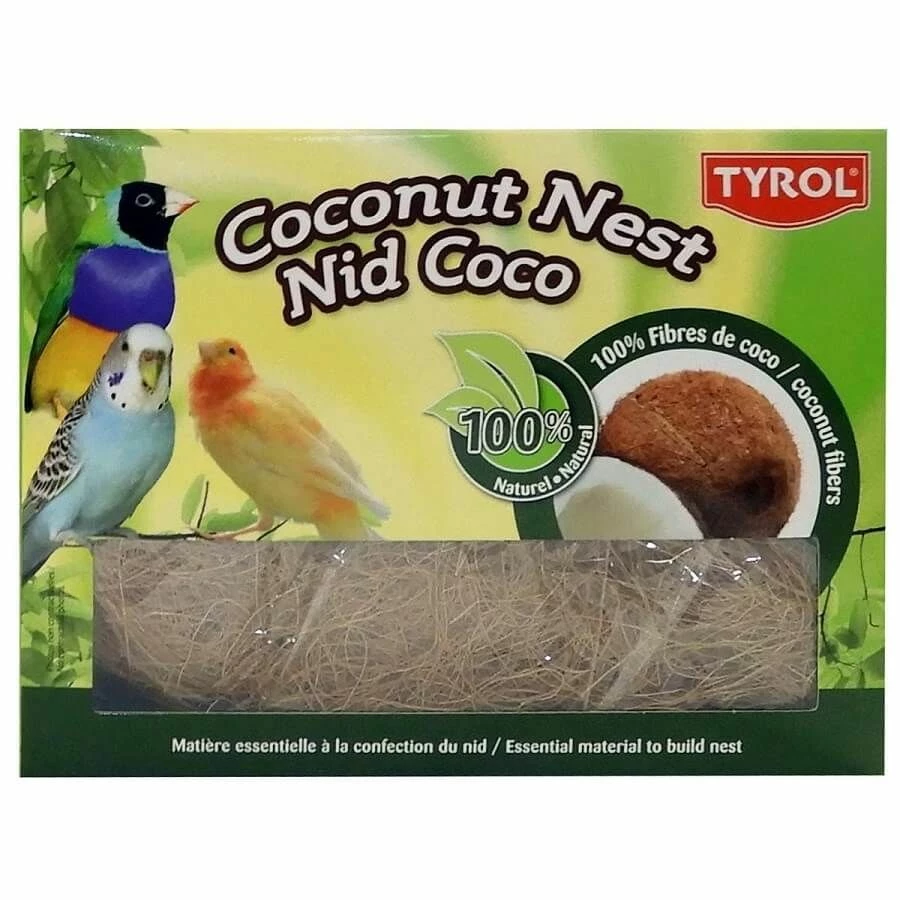 Tyrol Nid En Fibres De Coco Oiseaux 50 G