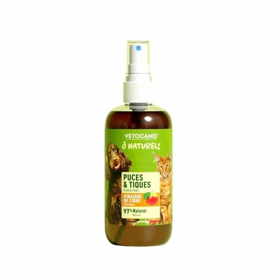 Vétocanis O Naturel Spray Puces & Tiques 250 Ml