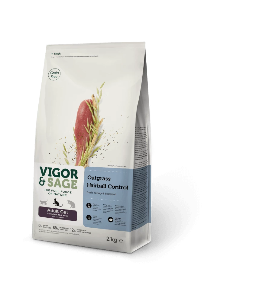 Vigor & Sage Chat Hairball Control 2 Kg - Destockage