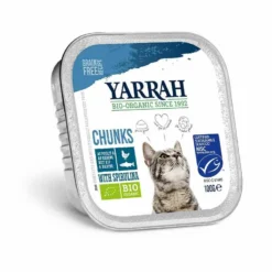 Yarrah Bio Bouchées De Poisson à La Spiruline Pour Chat 16 X 100 G