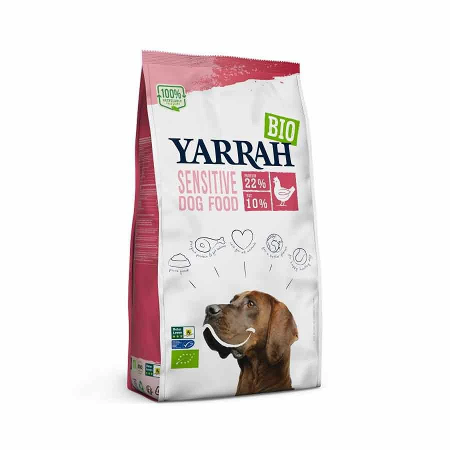 Yarrah Bio Croquettes Sensitive Au Poulet Pour Chien Adulte 10 Kg