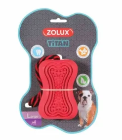 Zolux Jouet Caoutchouc Avec Corde Titan L Rouge - Destockage